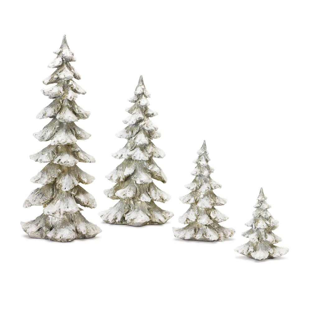 Tree (Set of 4) 6.5"H, 9"H, 13.25"H, 18"H Resin. Picture 2