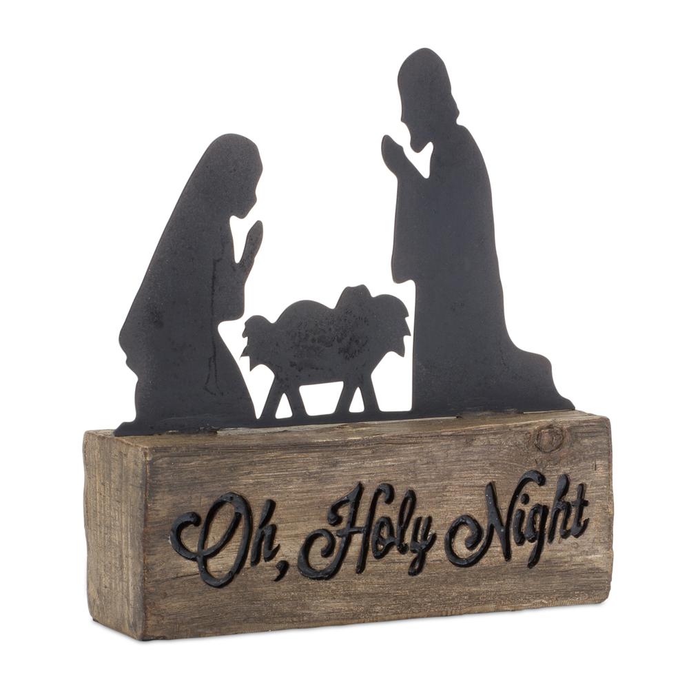 Holy Family 5.5"L x 6"H Resin/Metal. Picture 1