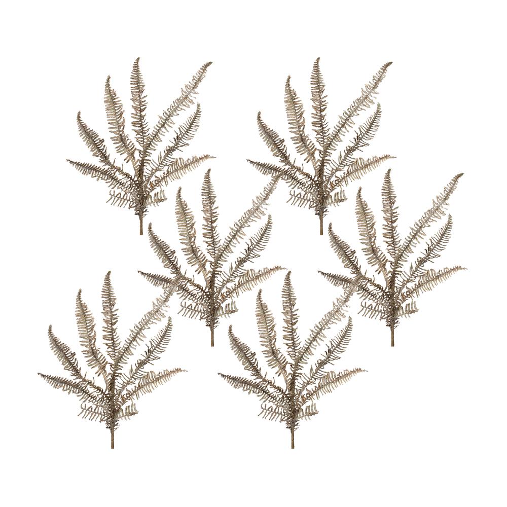 Icy Fern Spray (Set of 6) 32"H Plastic. Picture 2