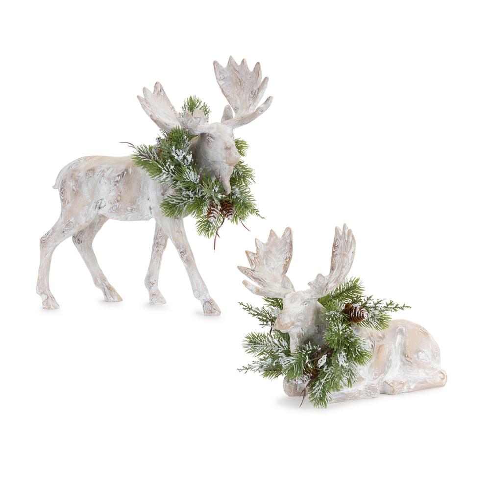 Moose Figurine (Set of 2). The main picture.
