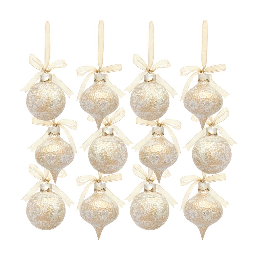 Ornament (Set of 12) 3.75"H, 4.75"H Resin. Picture 2