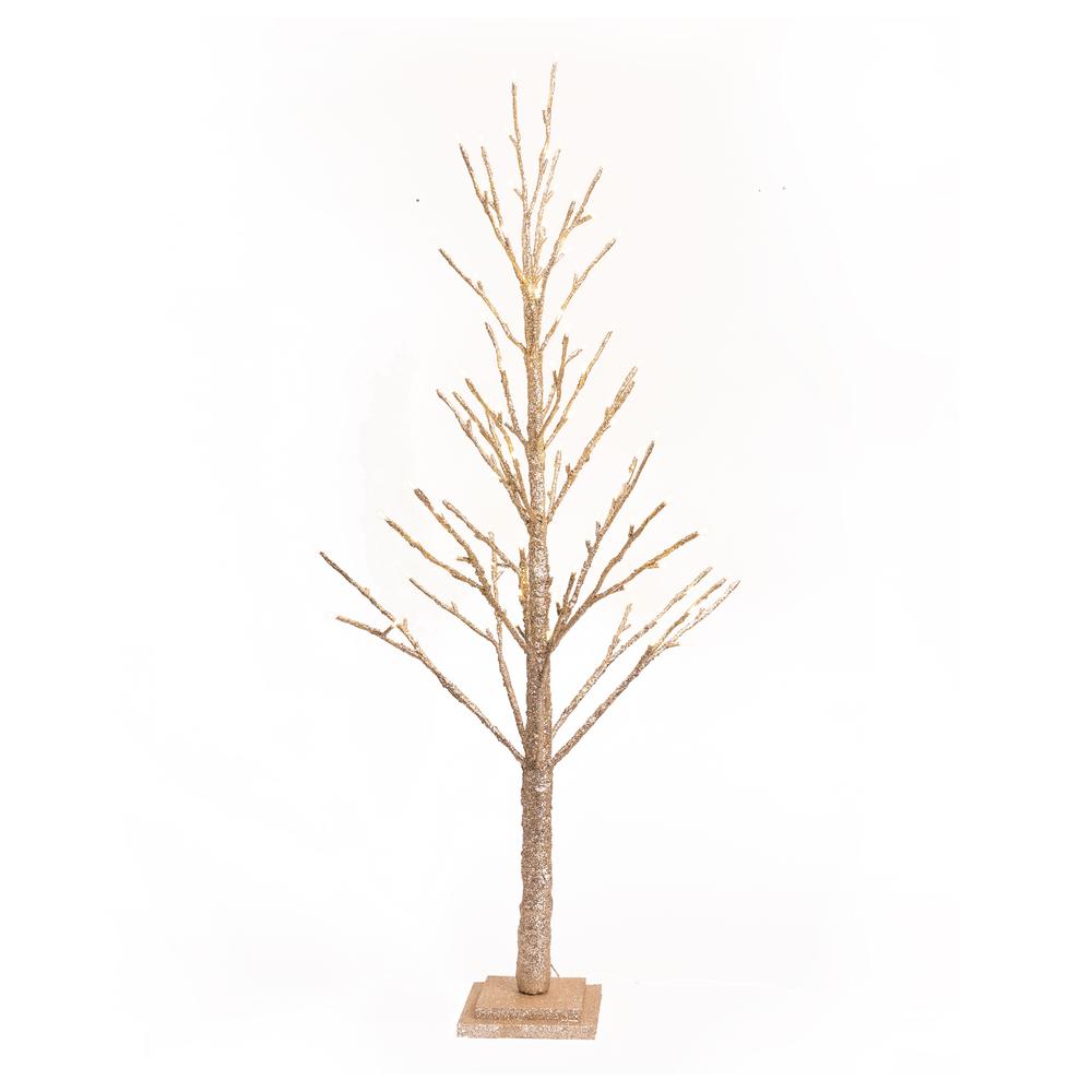 LED Twig Tree Gold Paper, 84545DS. Picture 1