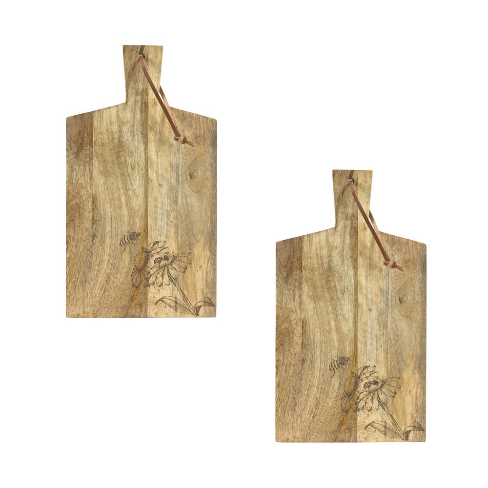 Cutting Board (Set of 2) 10" x 18"H Mango Wood. Picture 1