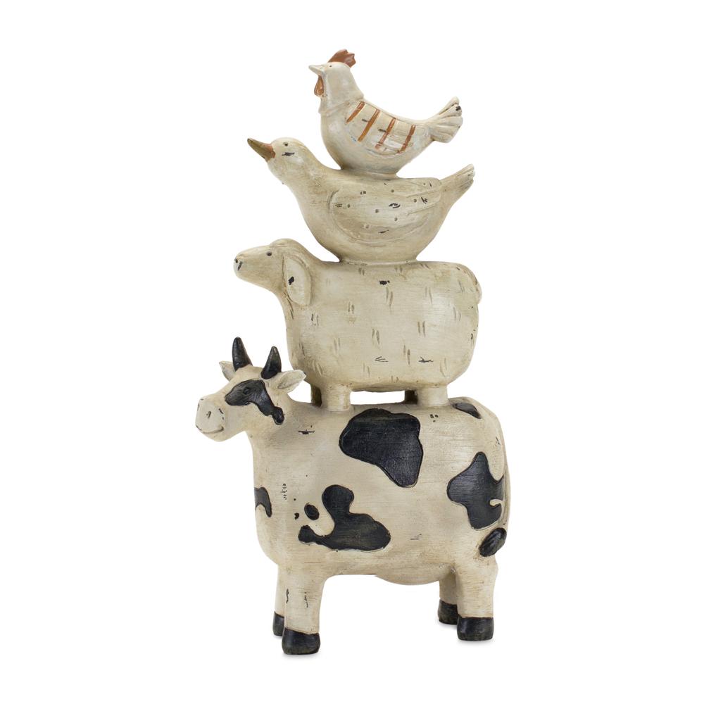 Farm Animal Stack 11.5"H Resin. Picture 1