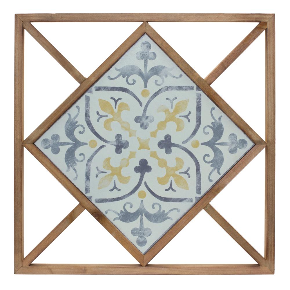 Wall Tile (Set of 2) 14.25"SQ MDF/Metal. Picture 3