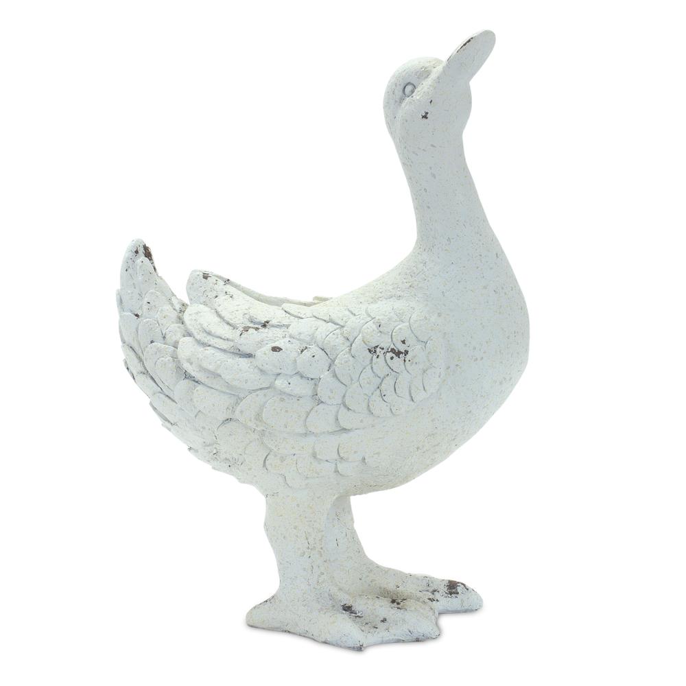 Duck Figurine (Set of 2) Grey Polyresin. Picture 3
