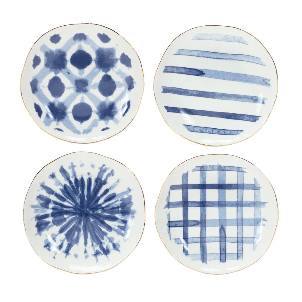 Plate (Set of 4) 7"D Ceramic. Picture 2