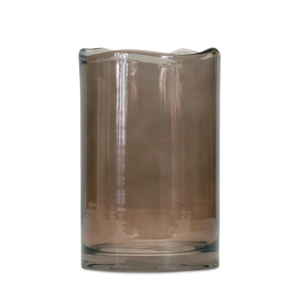 Vase 5"D x 8"H Glass. Picture 1