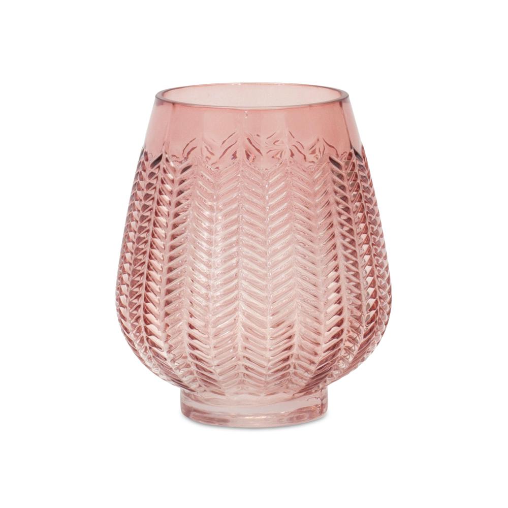 Vase 5"D x 6"H Glass. Picture 1