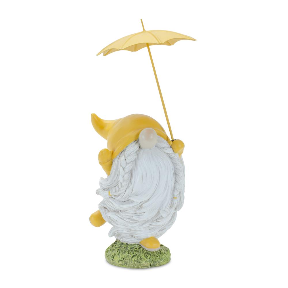Gnome w/Umbrella (Set of 4) 7.75"H, 8.25"H Resin. Picture 3