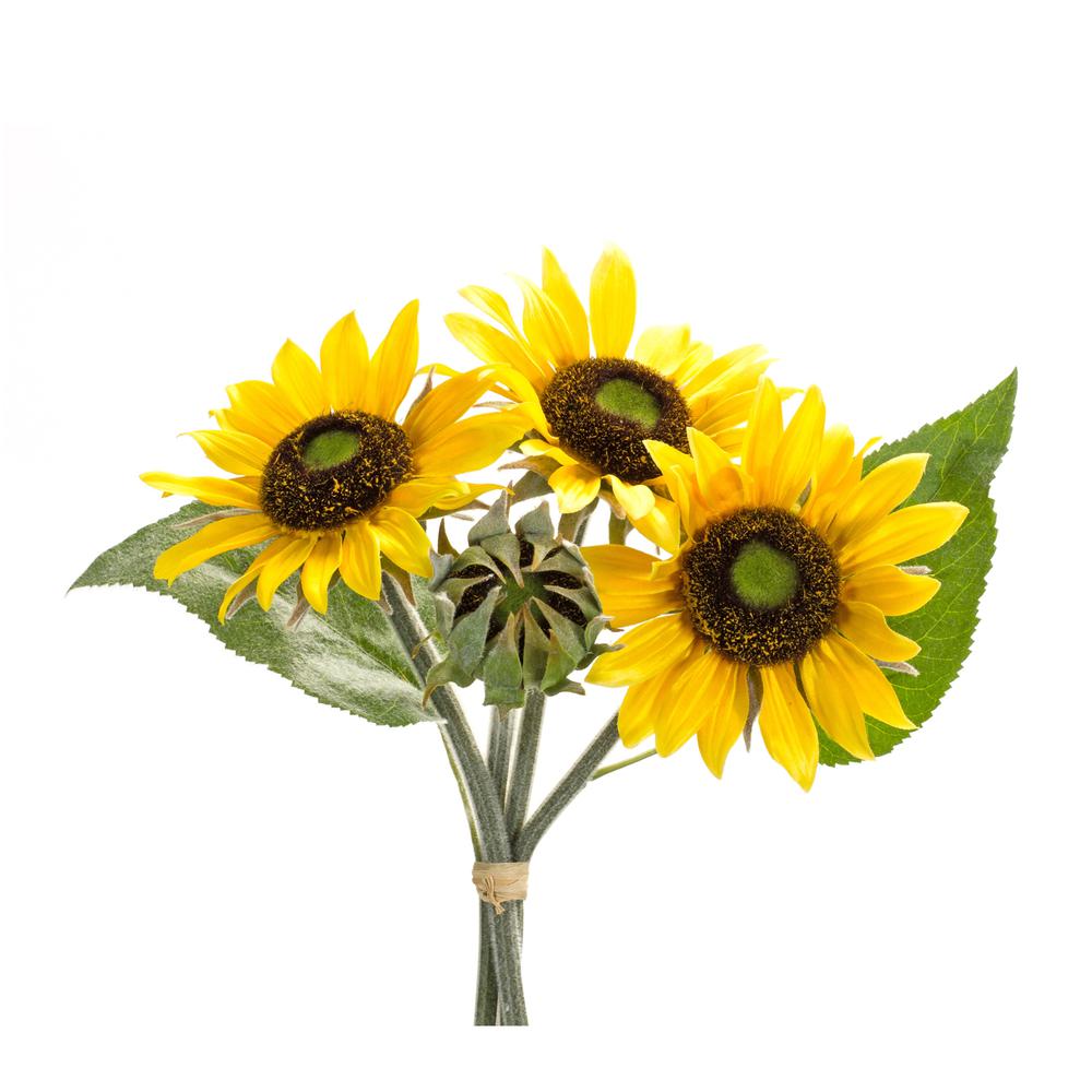 Sunflower Bouquet (Set of 6) 11.5"H Polyester. Picture 1