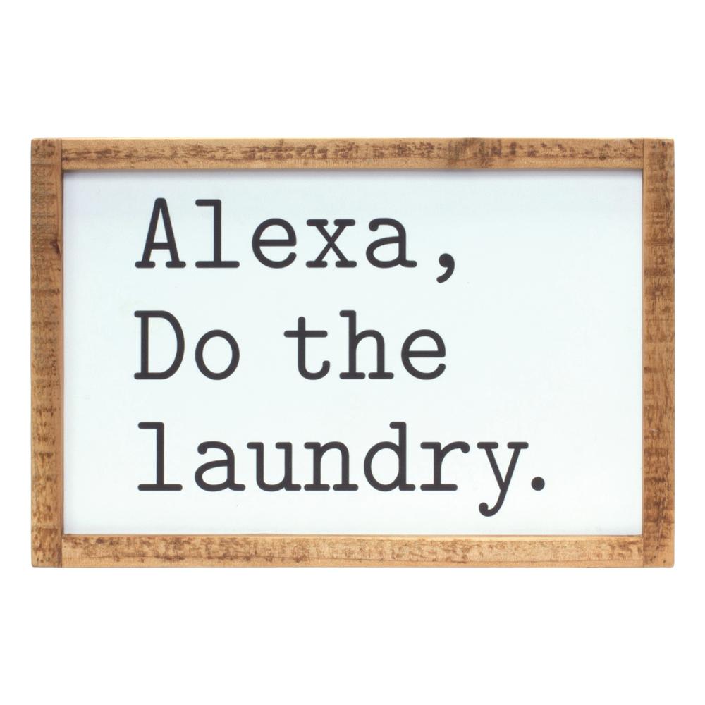 Alexa, Laundry Sign 12"L x 8"H MDF/Wood. Picture 1