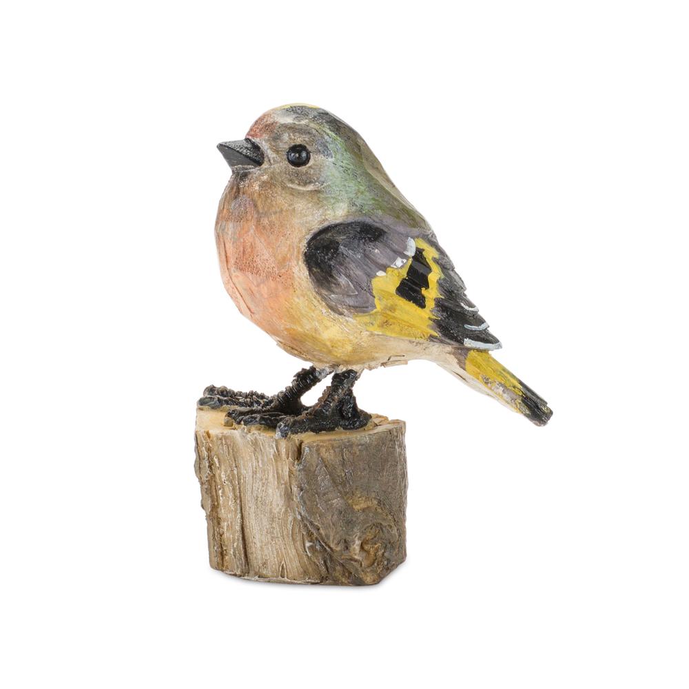Bird on Stump (Set of 6) 3.5"H Resin. Picture 1