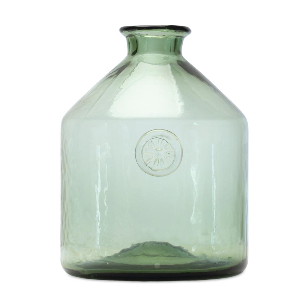 Vase 7"D x 9"H Glass. Picture 1