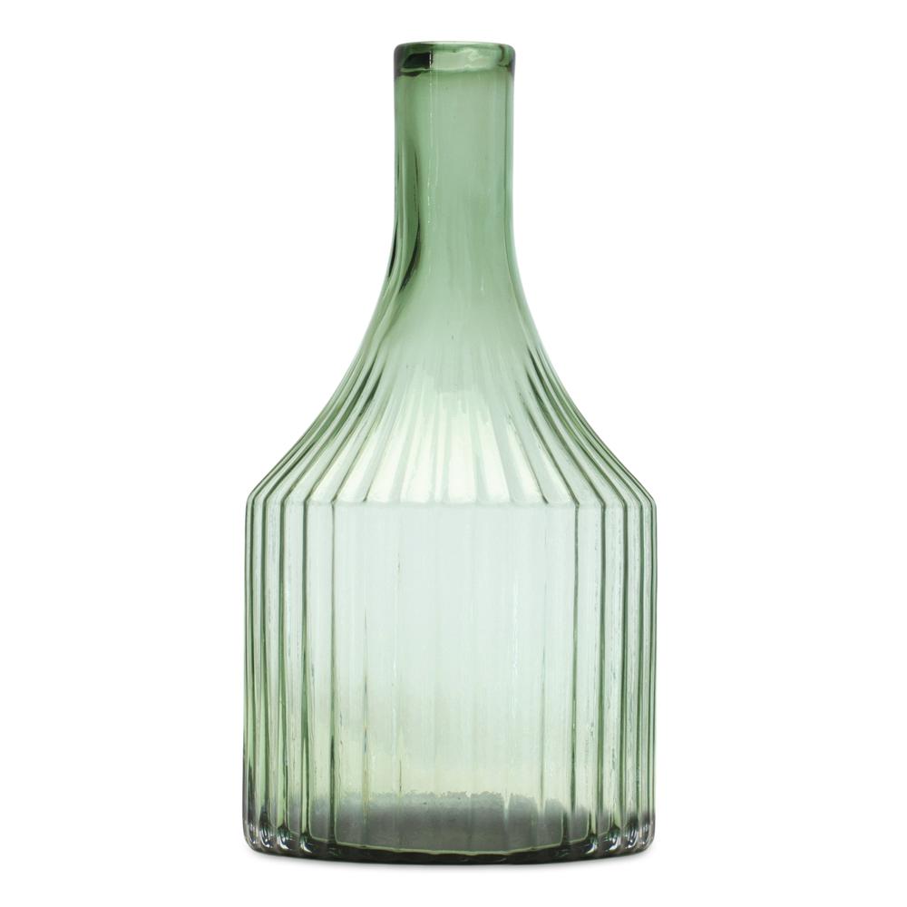 Vase 5.5"D x 10.75"H Glass. Picture 1