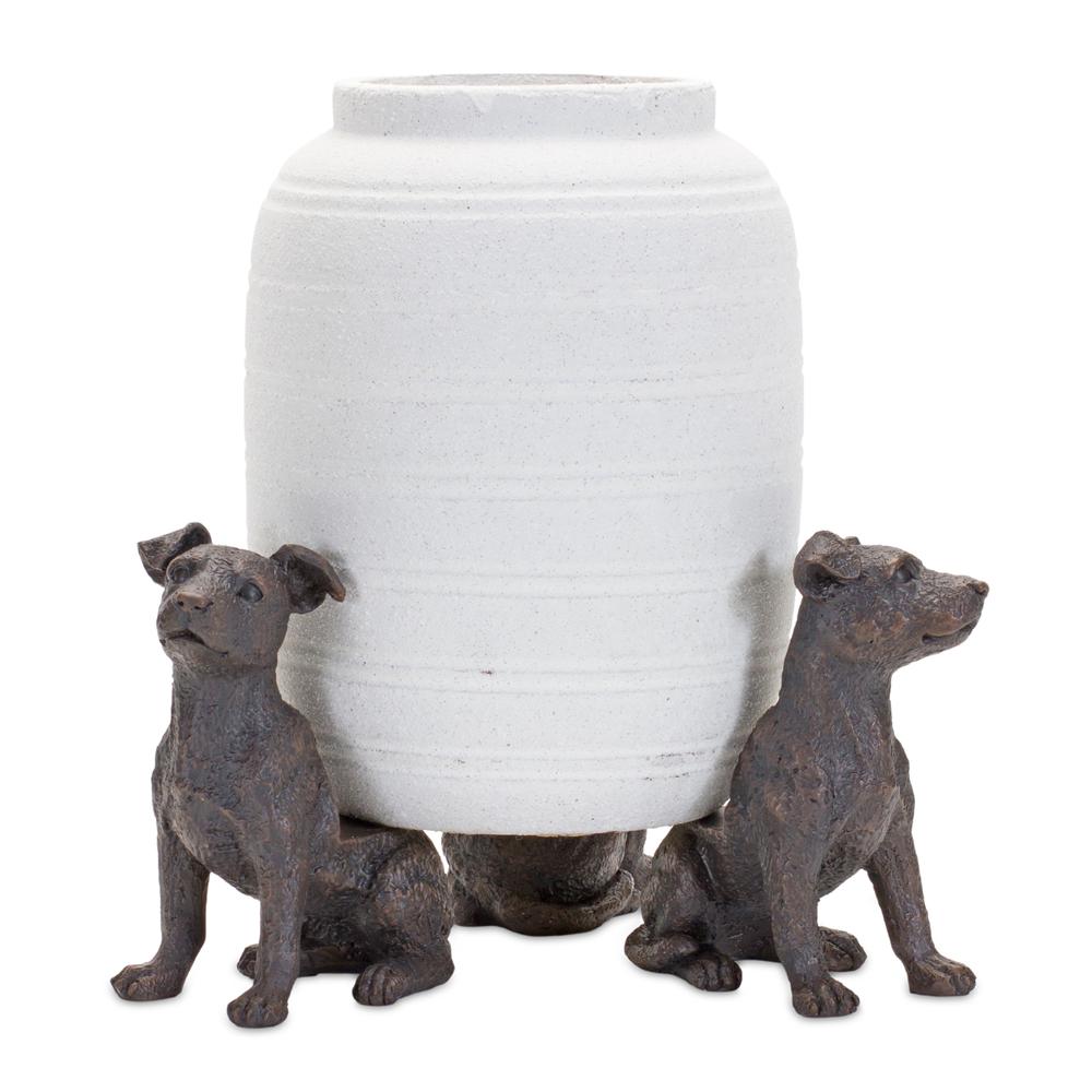 Dog Pot Holder (Set of 6) 5"H Resin. Picture 1