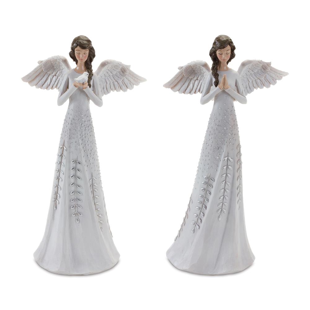 Angel (Set of 2) 12"H Resin. Picture 1