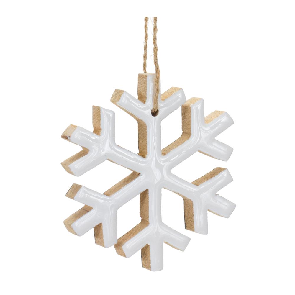Snowflake Ornament (Set of 12) 4"H MDF. Picture 1