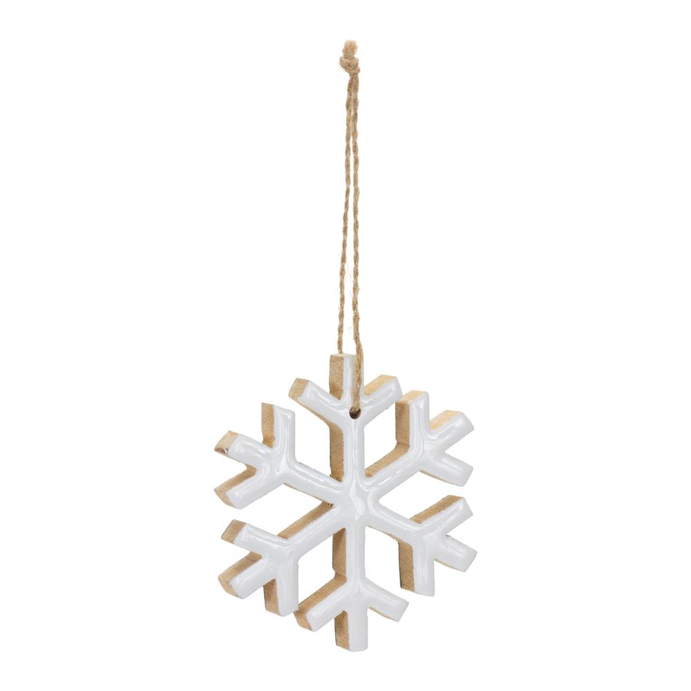 Snowflake Ornament (Set of 12) 4"H MDF. Picture 2