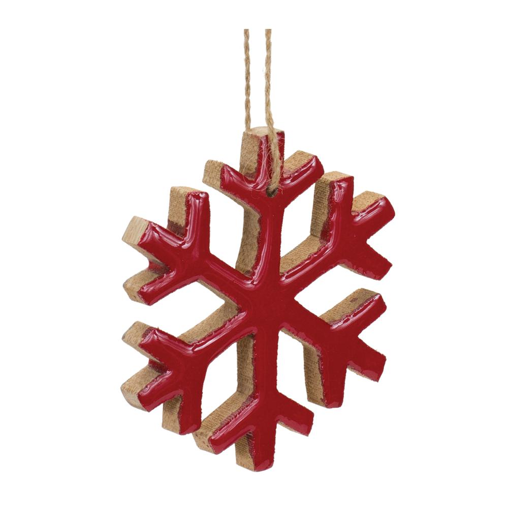 Snowflake Ornament (Set of 12) 4"H MDF. Picture 1