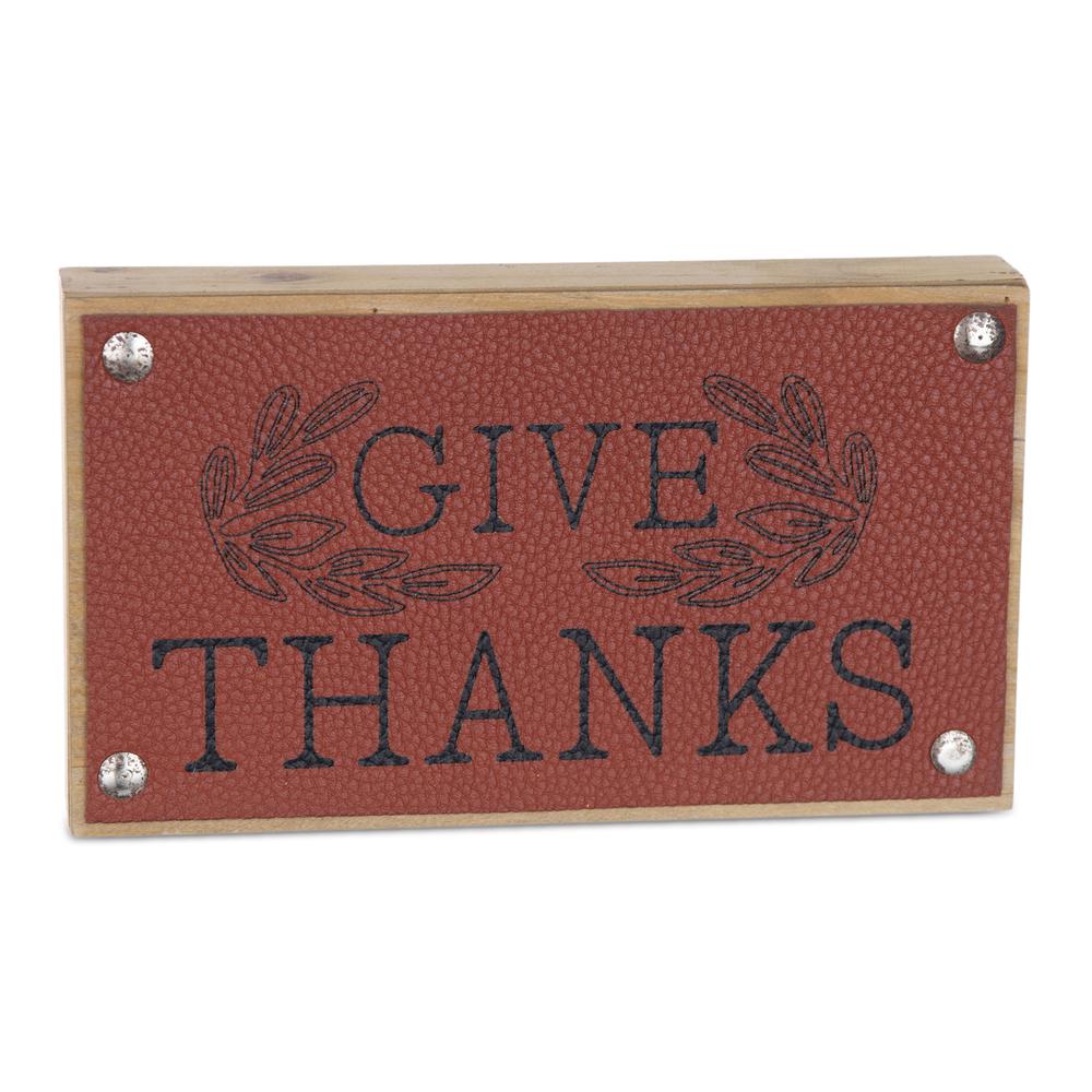 Thankful Sign (Set of 6) 7"L x 4"H MDF. Picture 2