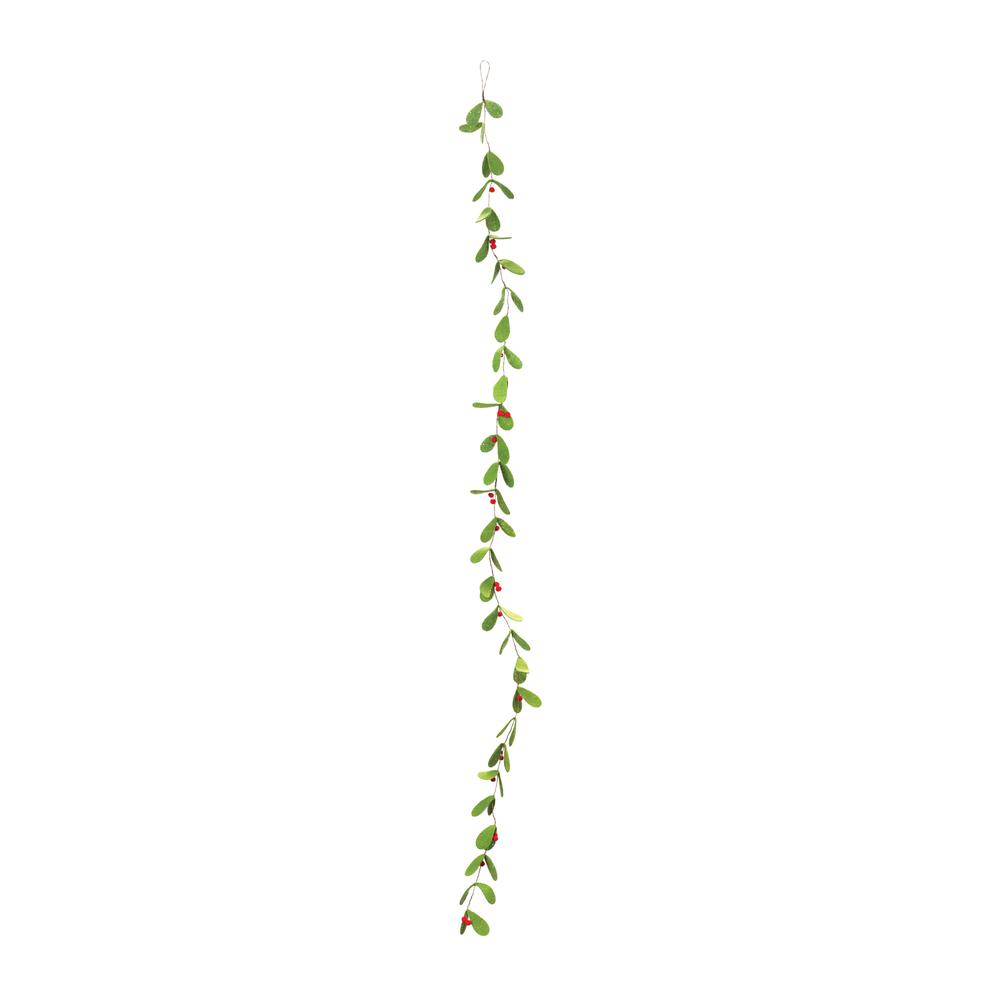 Mistletoe Garland (Set of 2) 6'L Polyester. Picture 1