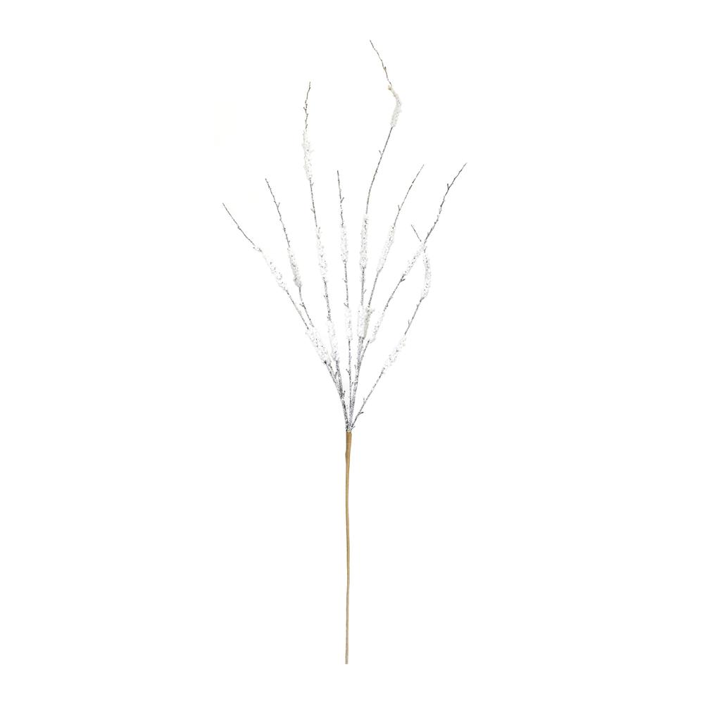 Snowy Tinsel Branch (Set of 12) 43"H Plastic. Picture 1