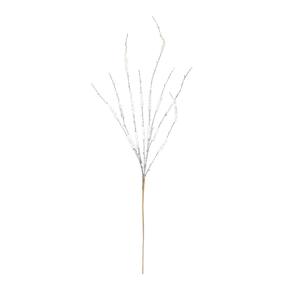 Snowy Tinsel Branch (Set of 12) 43"H Plastic. Picture 2
