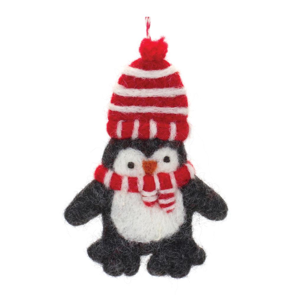 Penguin Ornament (Set of 6) 4.5"H Wool. Picture 4