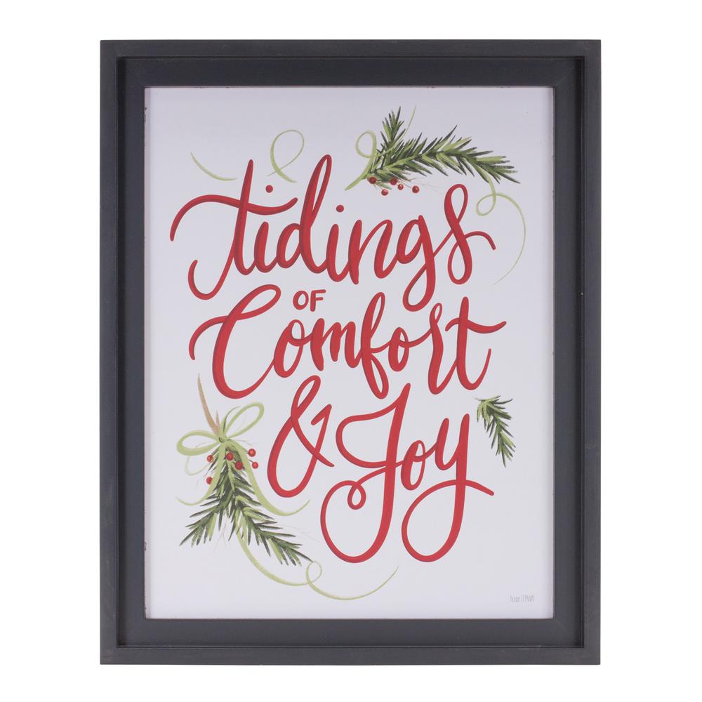 Joy and Tidings Frame (Set of 2) 14.25"L x 17.75"H MDF. Picture 2