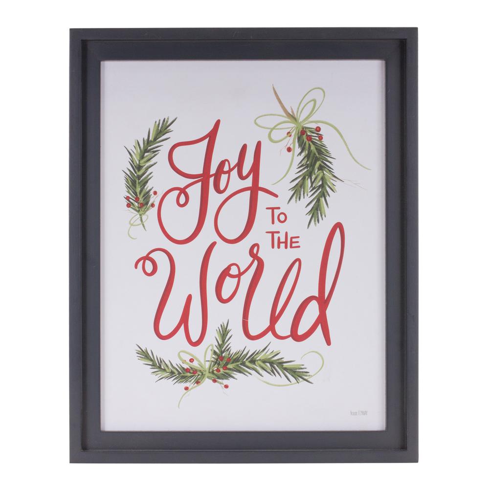Joy and Tidings Frame (Set of 2) 14.25"L x 17.75"H MDF. Picture 3