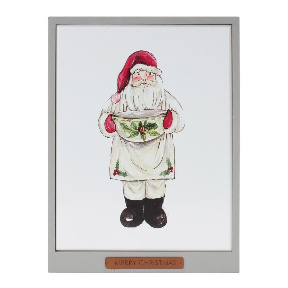 Santa and Snowman Frame (Set of 2) 10.5"L x 14"H MDF. Picture 3