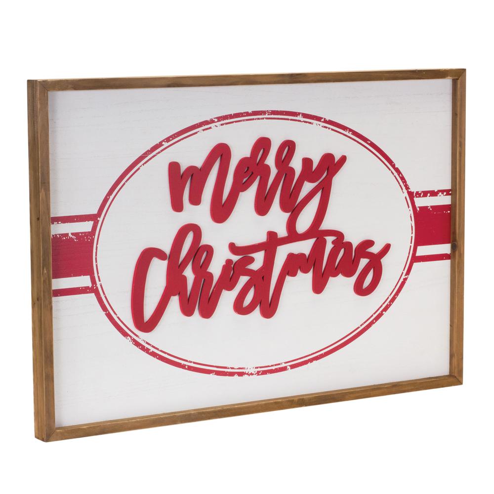 Merry Christmas Sign 27.5"L x 19"H MDF/Wood. Picture 1