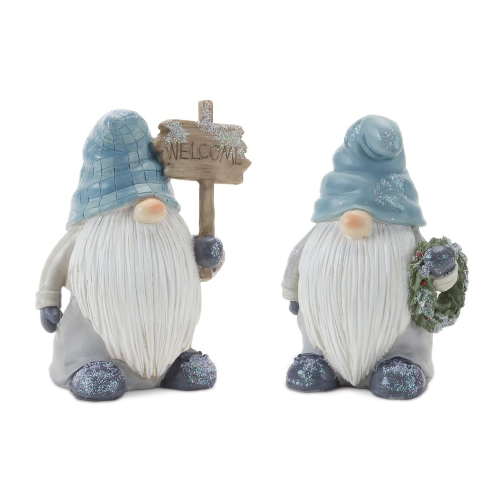 Gnome (Set of 6) 5.5"H, 5.75"H Resin. Picture 1