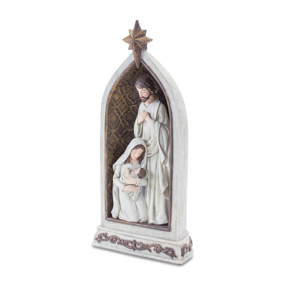 Holy Family in Arch (Set of 2) 12.5"H Resin. Picture 2