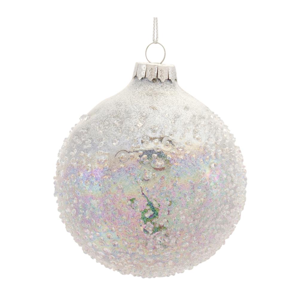 Ball Ornament (Set of 12) 3"D Glass. Picture 3