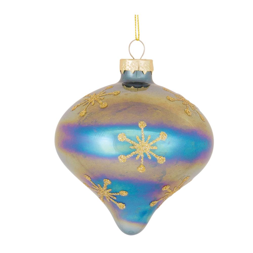 Ornament (Set of 6) 4".75"H, 4.75"H, 6"H Glass. Picture 5