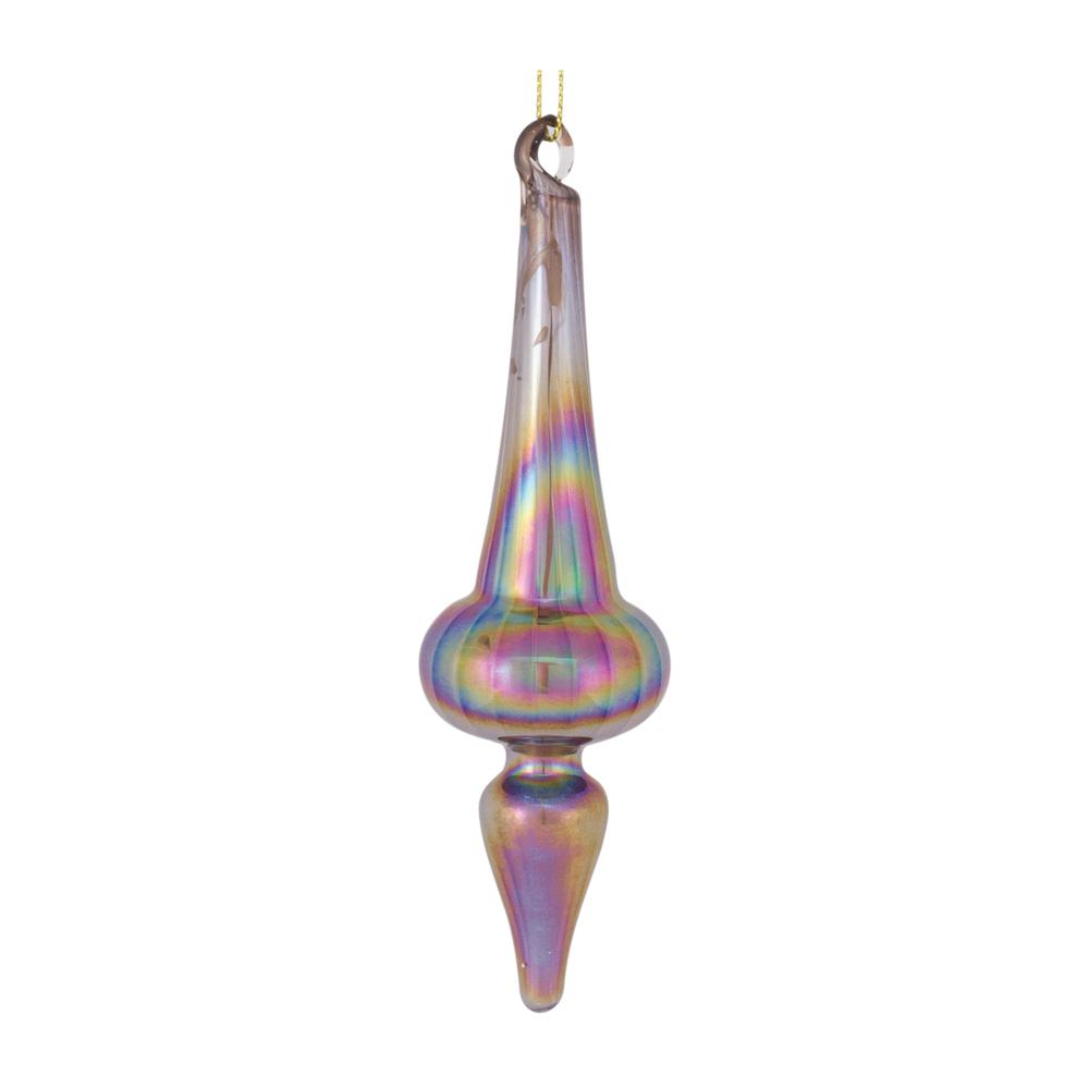 Drop Ornament (Set of 12) 6"H Glass. Picture 3