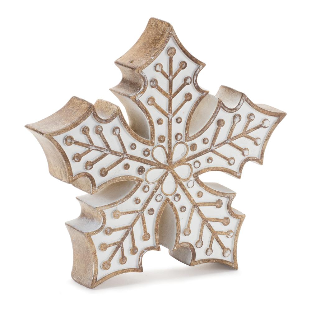 Snowflake (Set of 2) 7.25"H Resin. Picture 1
