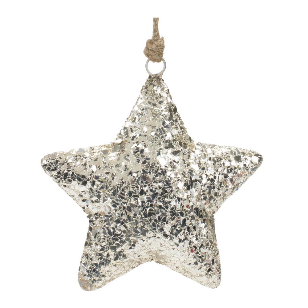 Star Ornament (Set of 4) 6.5"H Iron. Picture 1