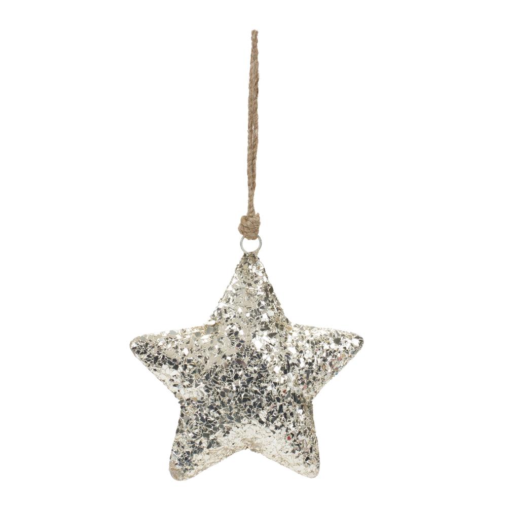 Star Ornament (Set of 4) 6.5"H Iron. Picture 2