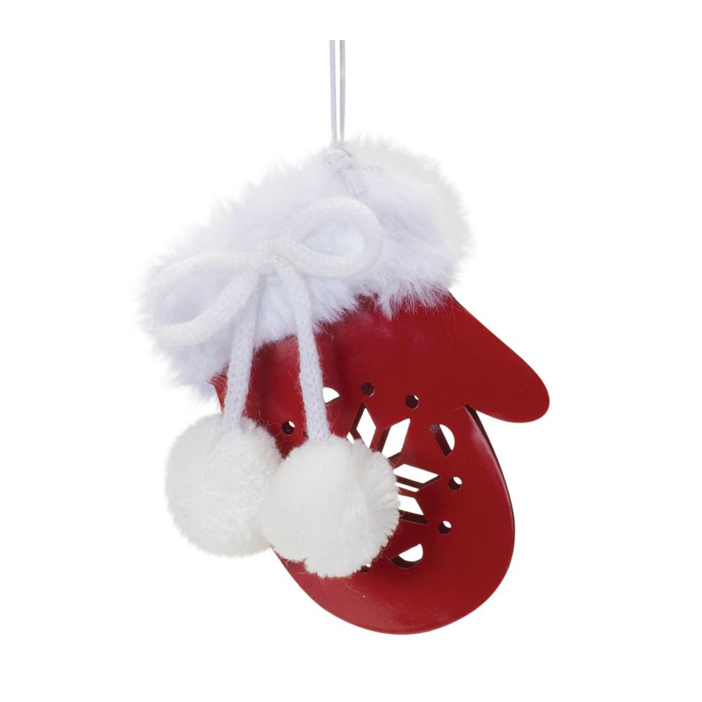 Stocking and Mitten Ornament (Set of 12) 4"H Metal. Picture 2