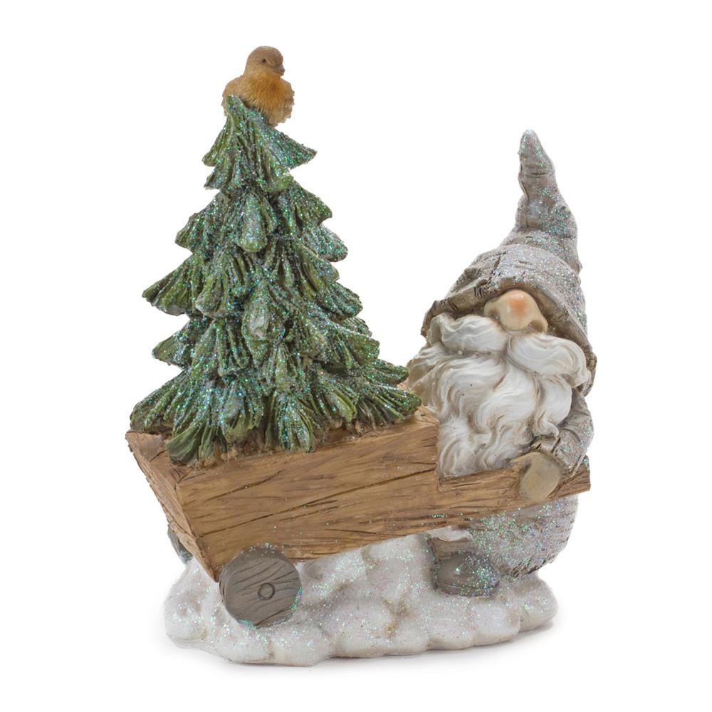 Gnome (Set of 2) 5.75"L x 4.5"H, 5.5"L x 6.75"H Resin. Picture 3