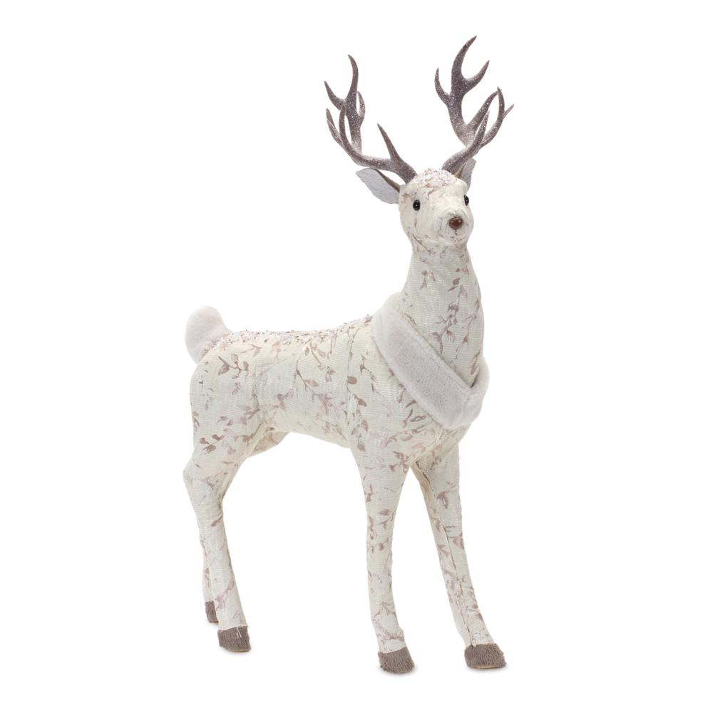 Deer (Set of 2) 12.5"L x 14.25"H, 13"L x 20.5"H Foam/Fabric. Picture 2