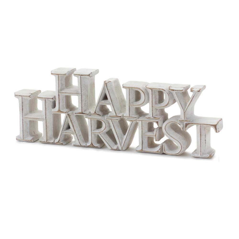 Happy Harvest and Give Thanks Sign (Set of 2) 7.75"L x 3.75"H, 9.75"L x 3.5"H. Picture 3