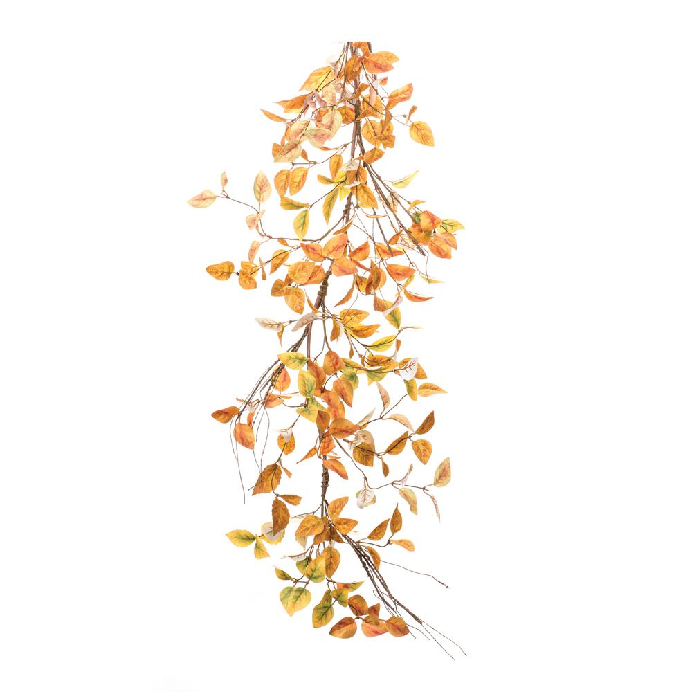 Fall Leaf Garland 5'L Polyester. Picture 1