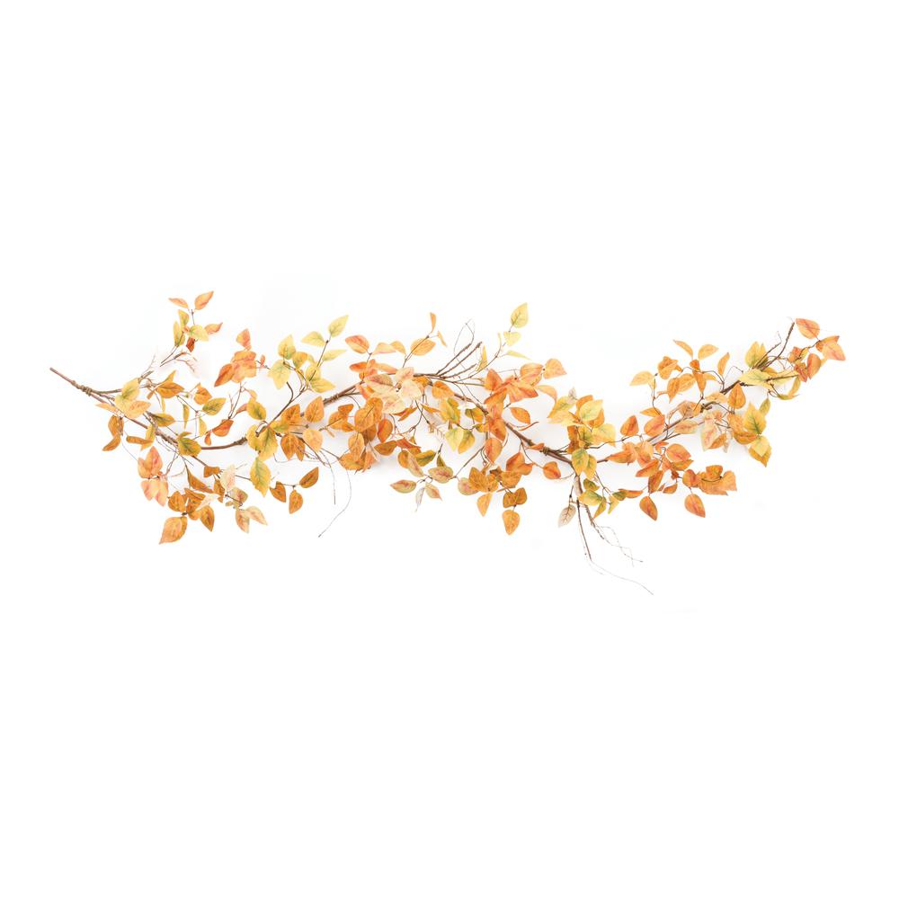 Fall Leaf Garland 5'L Polyester. Picture 2