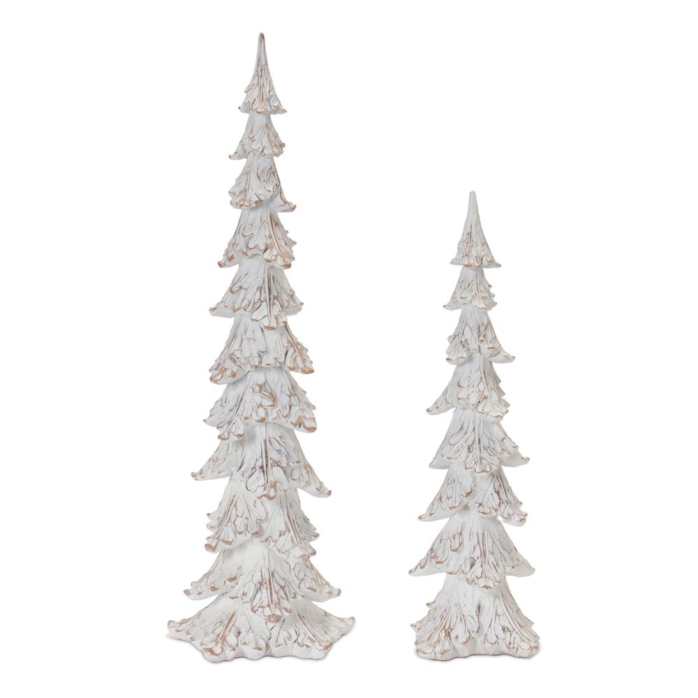 Tree (Set of 2) 15.5"H, 21"H Resin. Picture 1