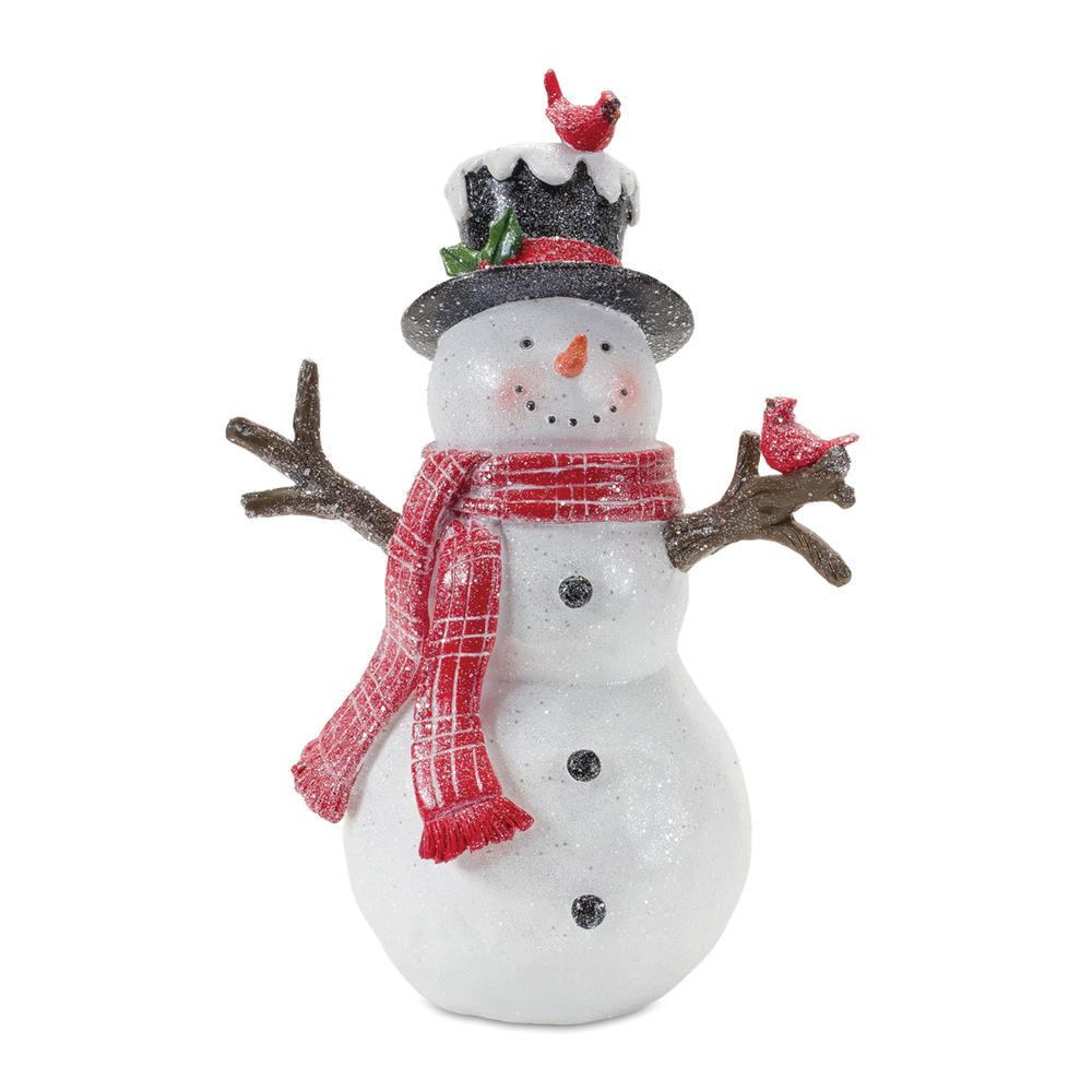 Snowman (Set of 2) 10"H, 11"H Resin. Picture 2