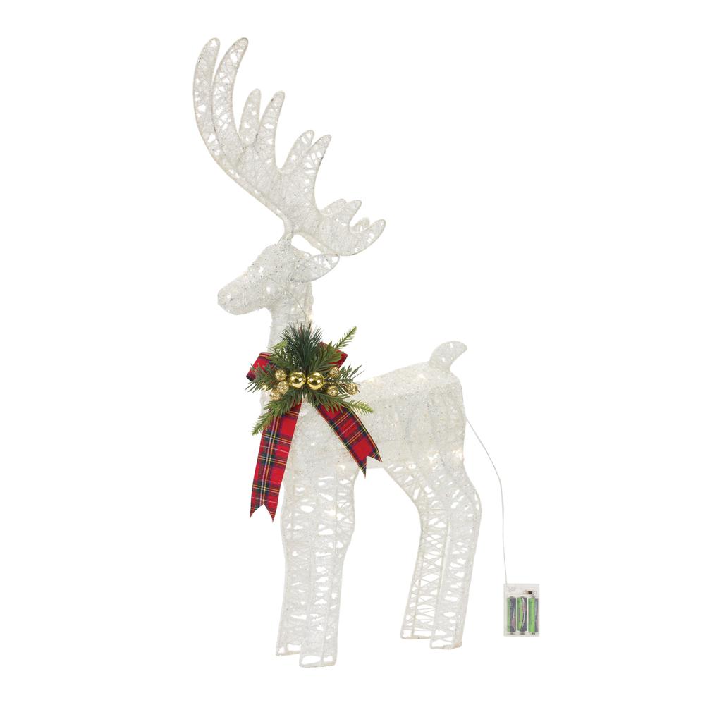 LED Deer 17"L x 33"H Cotton String 3 AA Batteries, Not Included. Picture 1